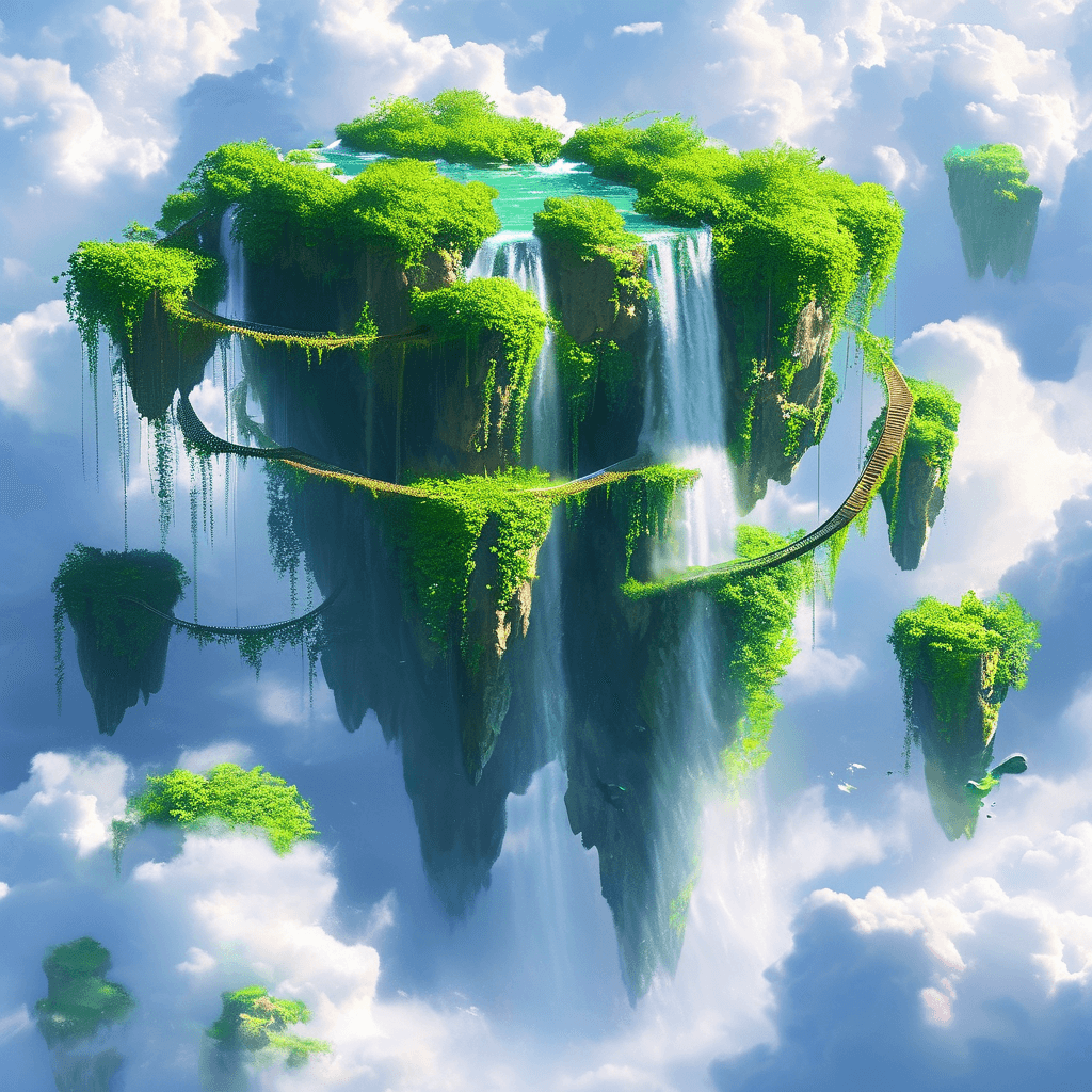 AI 图鉴 · 天空浮岛公园